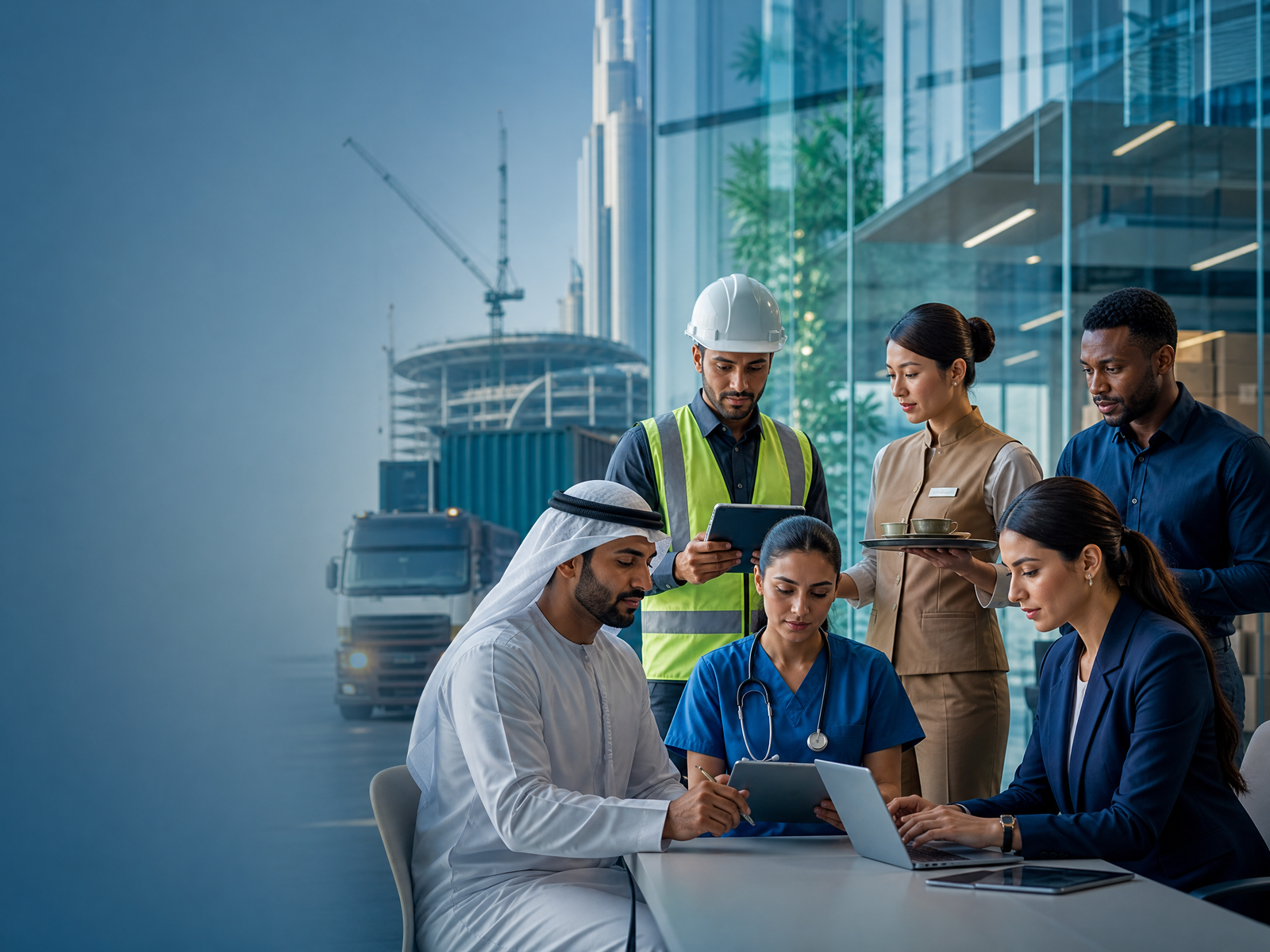 PINACKLE workforce professionals representing different industries in the UAE