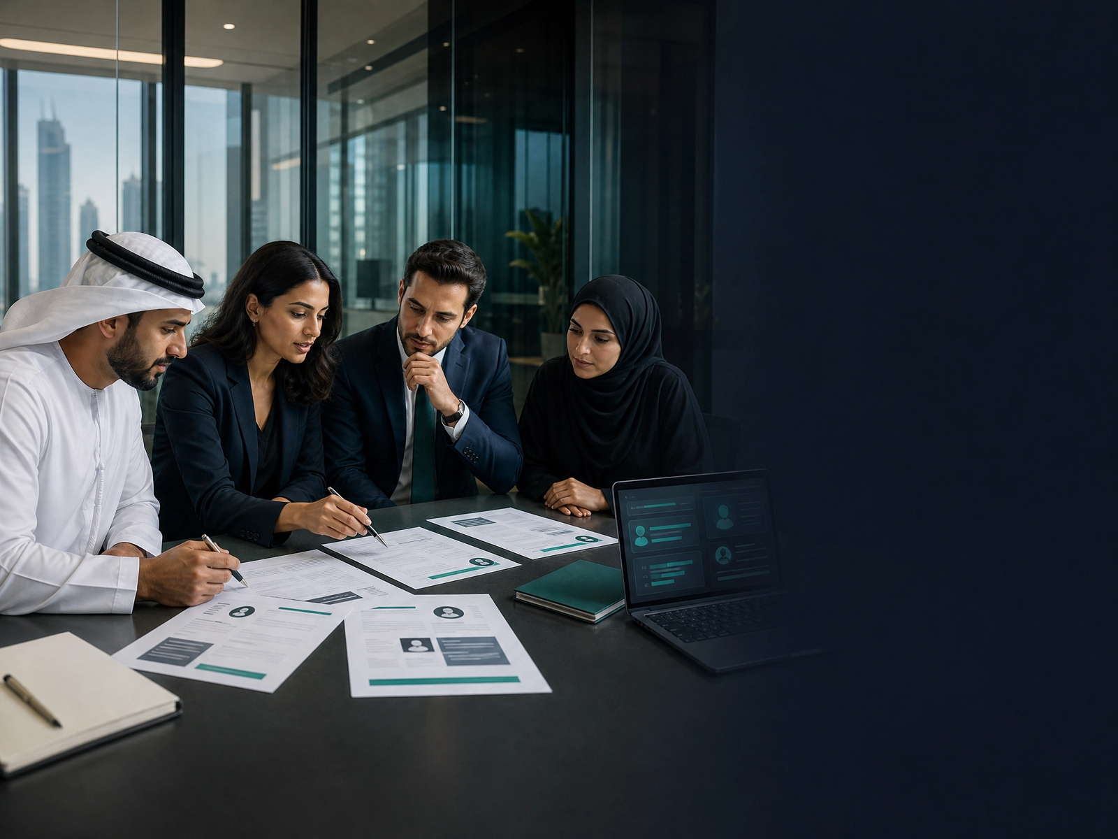 Talent acquisition interview and onboarding discussion in the UAE
